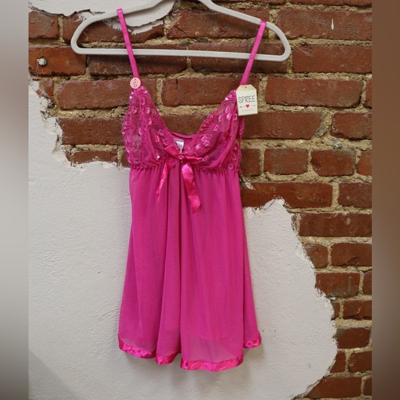 Spree Other - Spree Intimates hot pink Babydoll Set | New with tags Size Small